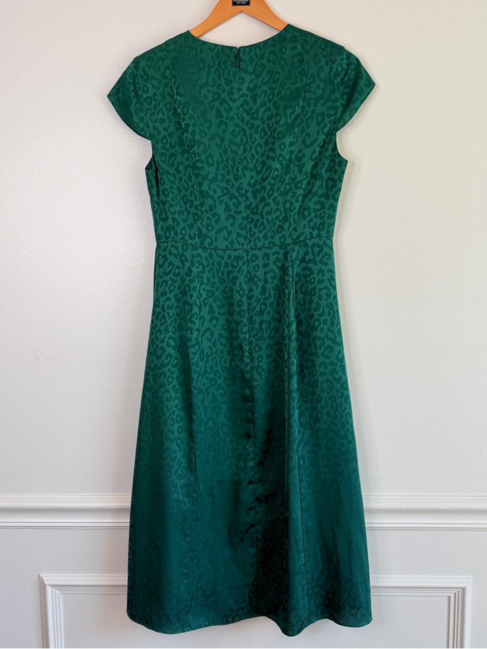 NEW Ted Baker Bellana Emerald Jaquard Leopard Dress TB Size 1 US Women’s Size 4 - Picture 10 of 15